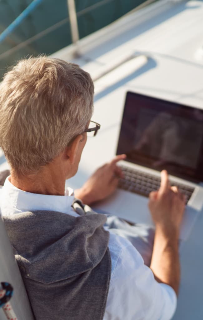 man computer